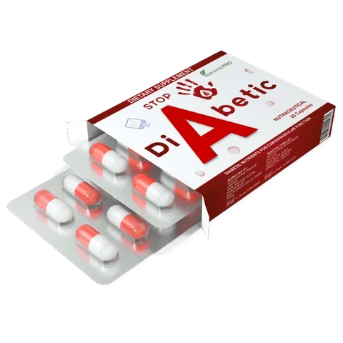 Stop Diabetic 20-capsule bottle — original pack